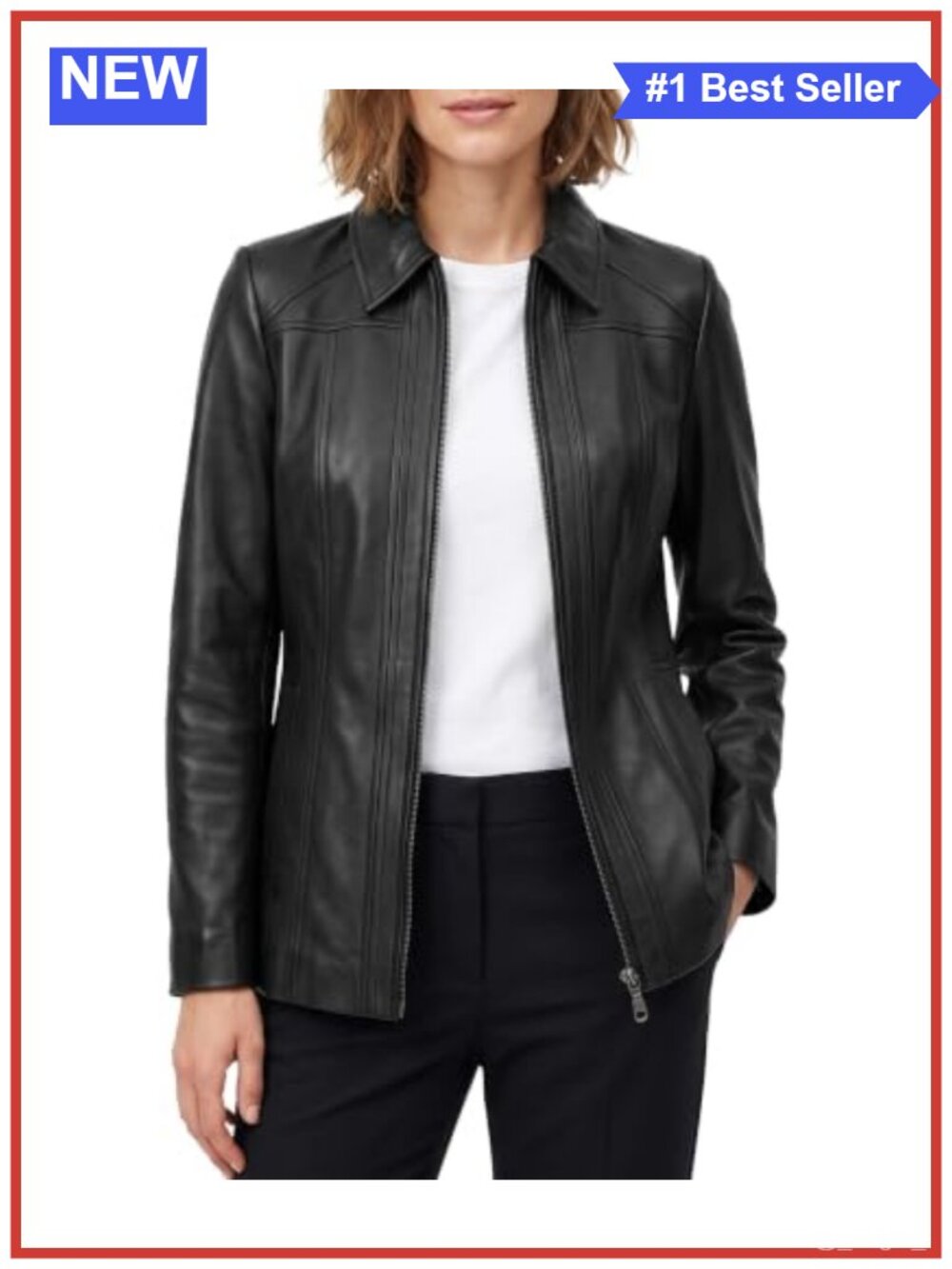 Real Lambskin Long Leather Jacket Women Leather Coat